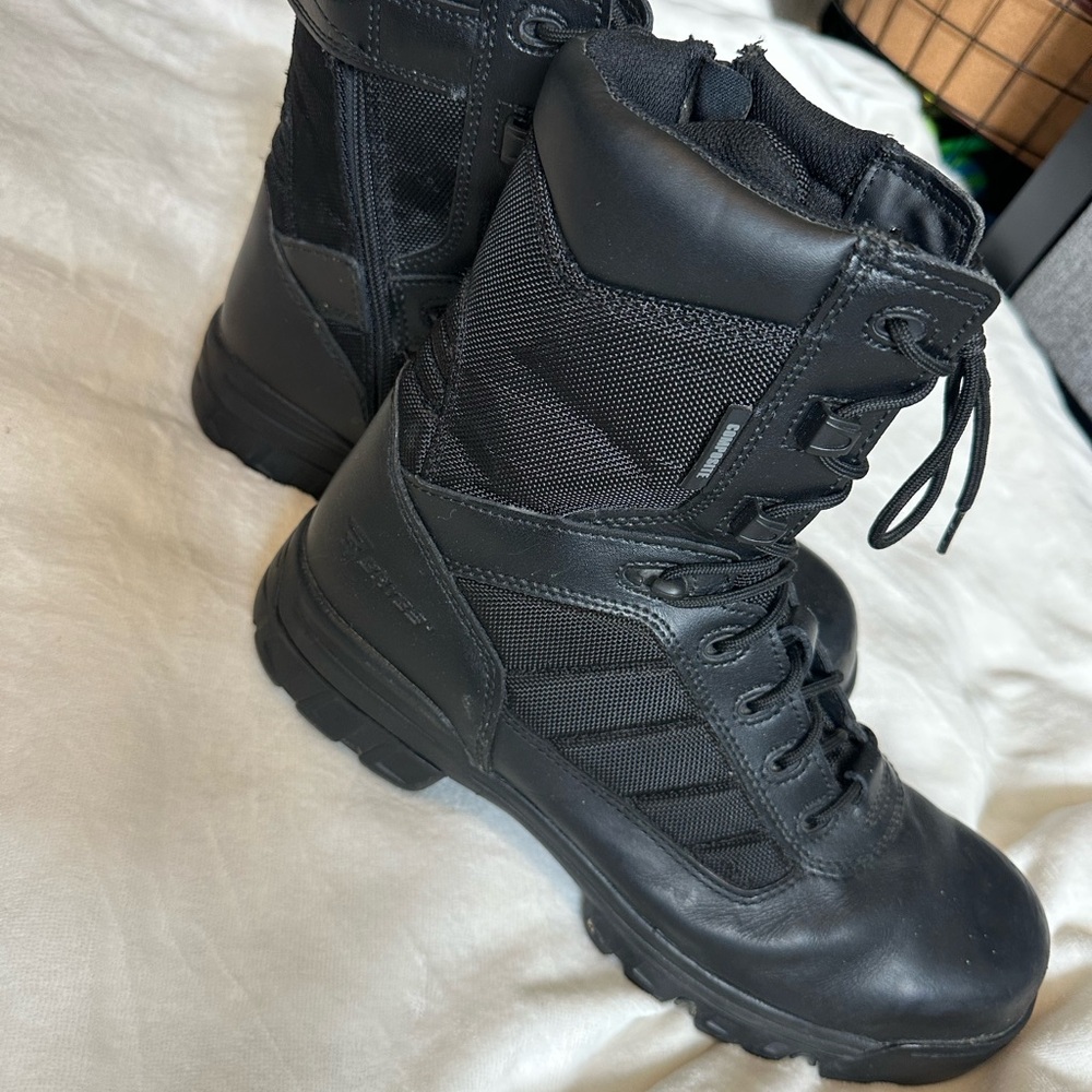Bates 8in Black Tactical Sport Composite Toe Side Zip Boots